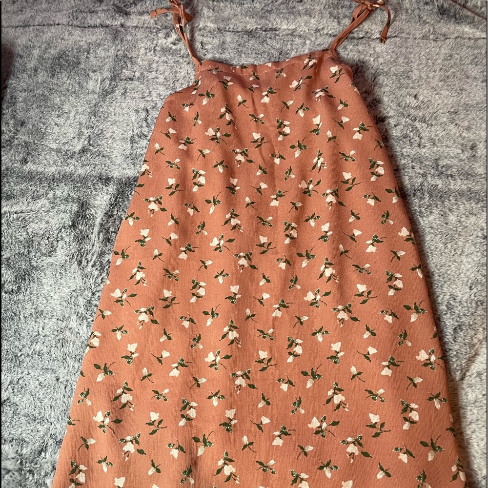 Pink flower dress